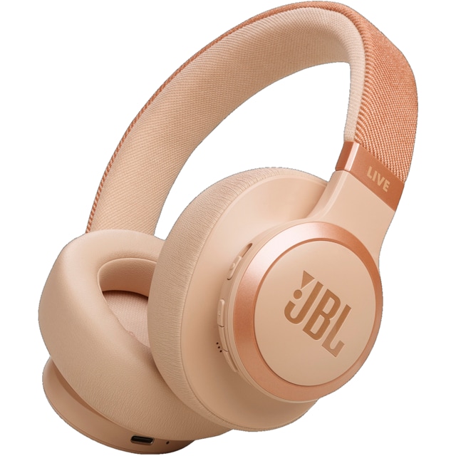 JBL Live 770NC trådløse around-ear hodetelefoner (sand)