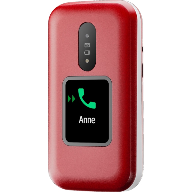 Doro 2881 mobiltelefon (rød)