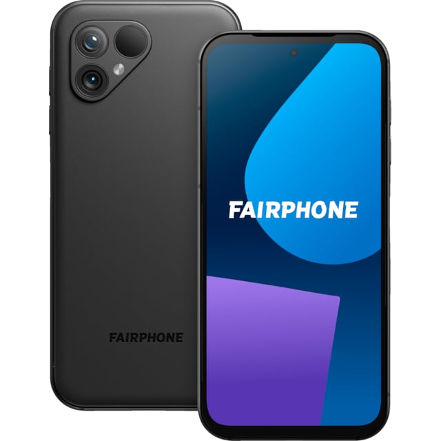 Fairphone 5 5G smarttelefon 8/256GB (sort)