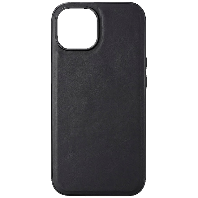 Buffalo iPhone 15 Leather MagSeries deksel (sort)