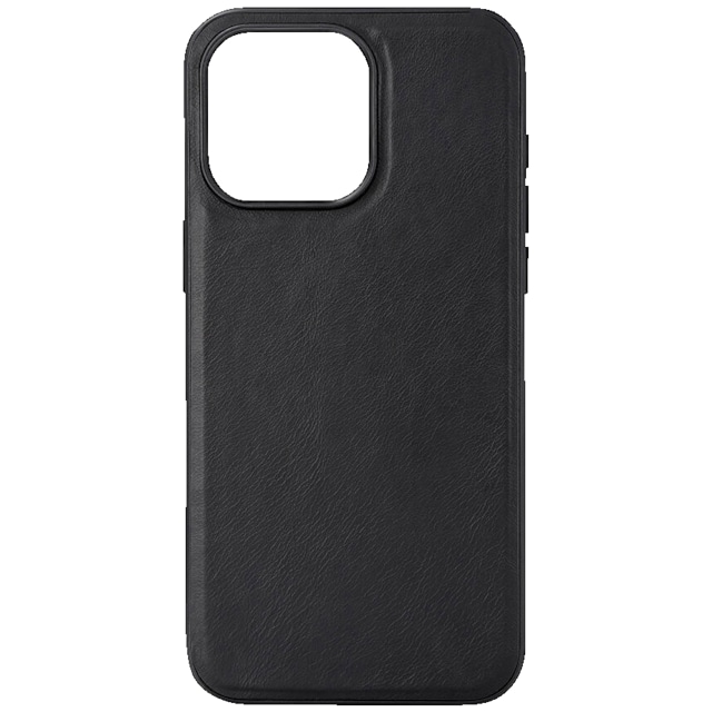 Buffalo iPhone 15 Pro Max Leather MagSeries deksel (sort)