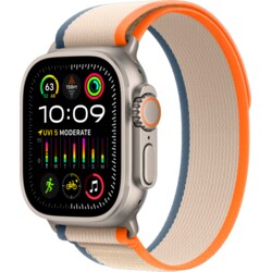 Apple Watch Ultra 2 49mm GPS+CEL Titanium M/L (Oransje/Beige/Trail Loop)
