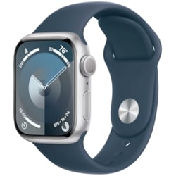 Apple Watch S9 41mm GPS (Silver Alu/Storm Blue Sport Band) M/L