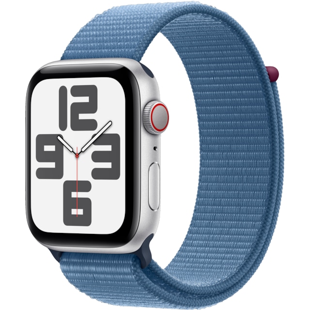 Apple Watch SE 2nd Gen 44mm LTE (Silver Alu/Winter blue sport loop)