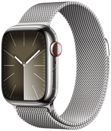Apple Watch S9 41mm GPS+CEL (Silver SS/Silver Milanese) M/L