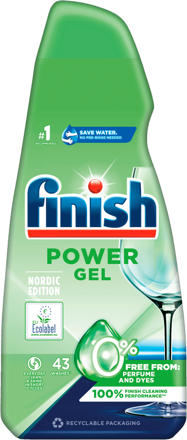 Finish PowerGel 0% gel oppvaskmiddel 3266953