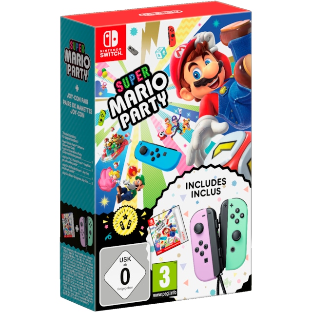 Nintendo Switch Joy-Con kontrollpar Super Mario Party (lilla/grønn)
