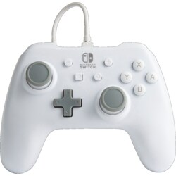 PowerA Nintendo Switch USB kablet kontroller (hvit)