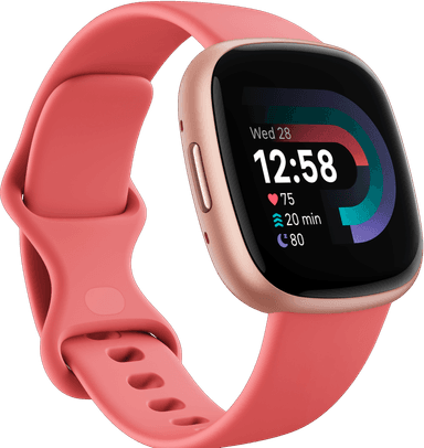 Fitbit Versa 4 smartklokke (Pink Sand / Copper Rose)