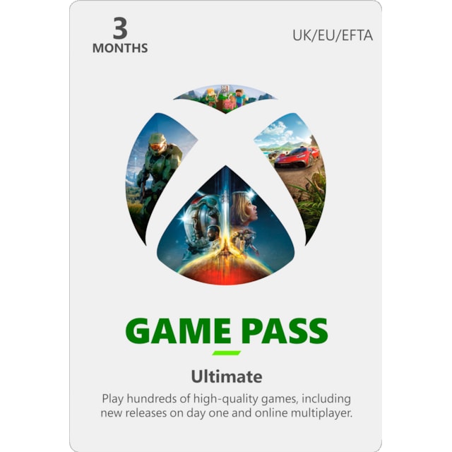 Xbox Game Pass Ultimate 3 måneders abonnement - XBOX One, PC Windows