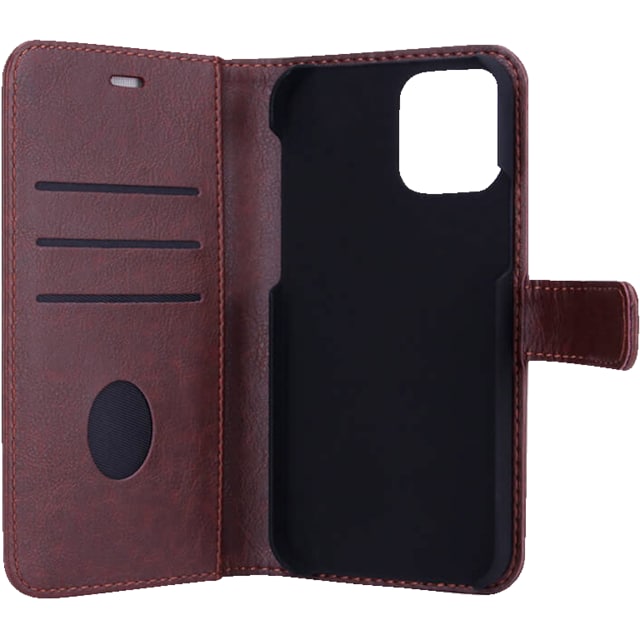 Radicover 2-i-1 lommebokdeksel til iPhone 12/12 Pro (brun)