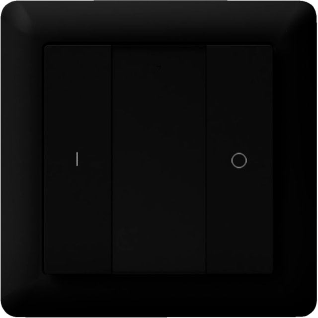 HeatIt Z-Push-bryter med 2 knapper (sort)