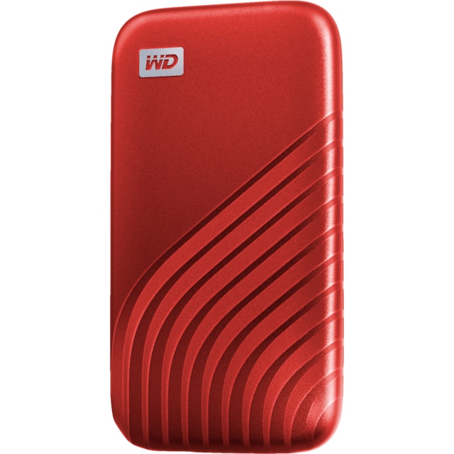 WD My Passport bærbar SSD-disk 500 GB (rød)