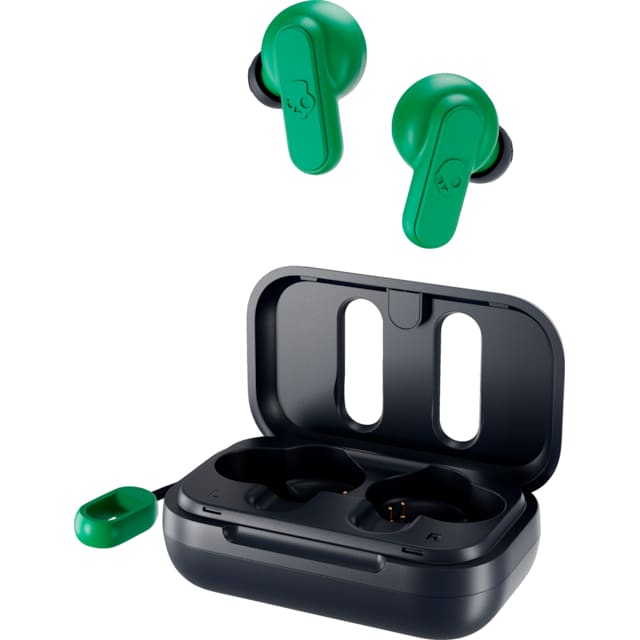 Skullcandy Dime helt trådløse hodetelefoner (mørk blå/grønn)