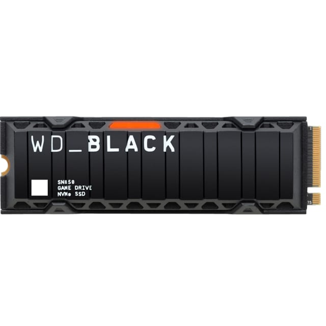 WD Black SN850 med kjøleribbe intern NVMe SSD (500 GB)