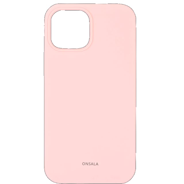 Onsala iPhone 13 mini silikondeksel (chalk pink)
