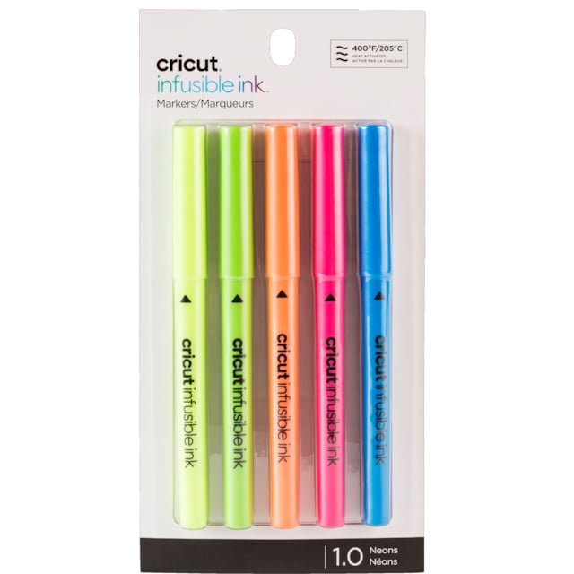 Cricut Brights Infusible Ink penner med fin tupp 1,0 (5-pk.)