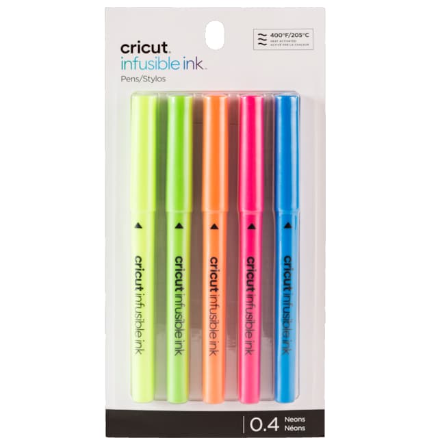 Cricut Brights Infusible Ink penner med fin tupp 0,4 (5-pk.)