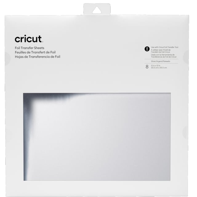 Cricut Transfer Foil Sheets 30x30 cm (sølv)