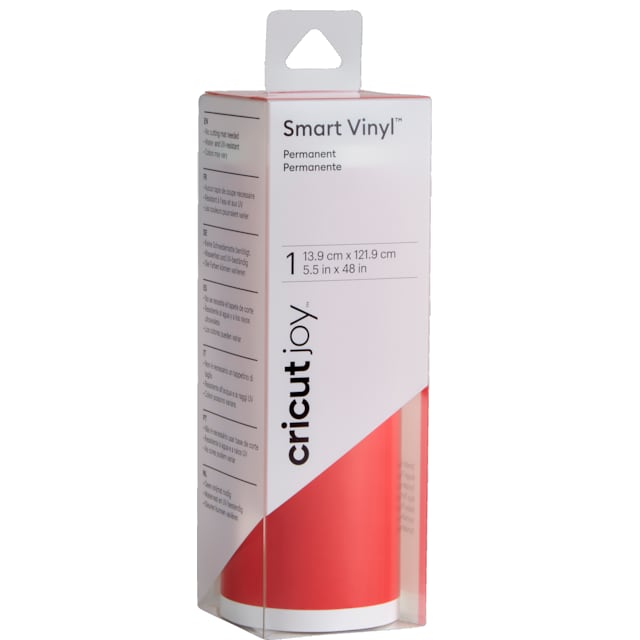 Cricut Joy Smart Vinyl ark på rull 14x122 cm (tomatrød)