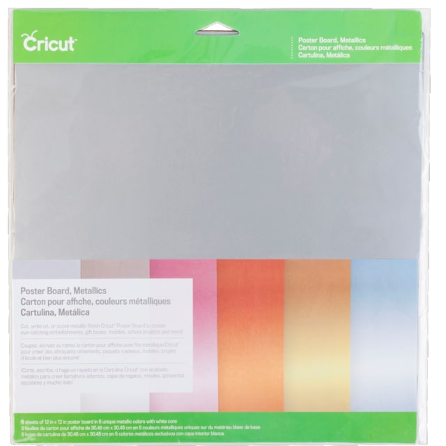 Cricut Poster Board ark 6-pakning (metallisk)