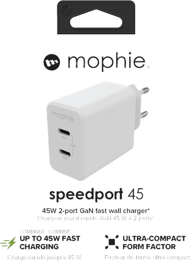 Mophie Speedport 45W GaN vegglader