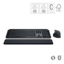 Logitech MX Keys S pakke med trådløs mus og tastatur (grafitt)