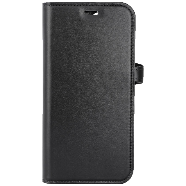 Buffalo iPhone 15 2-i-1 Leather MagSeries lommebokdeksel (sort)