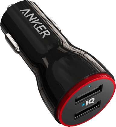 Anker PowerDrive 2 24W Dual USB billader (sort)