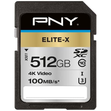 PNY Elite-X SDXC-minnekort 512 GB