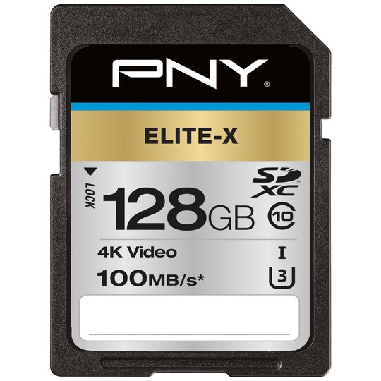 PNY Elite-X SDXC-minnekort 128 GB
