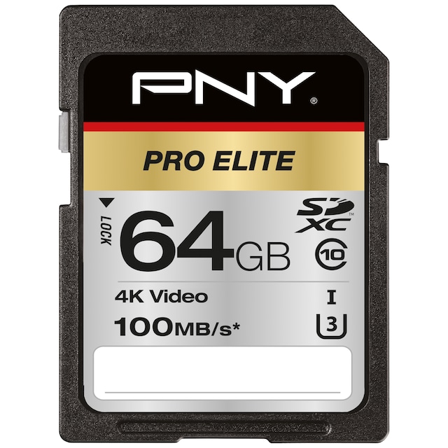 PNY Pro Elite SDXC-minnekort 64 GB