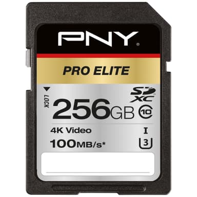 PNY Pro Elite SDXC-minnekort 256 GB