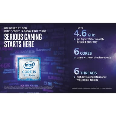 Edge E-Sport stasjonær gaming-PC 2070/Intel (sort)