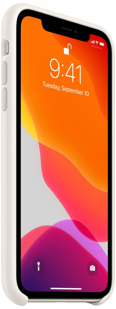 iPhone 11 silikondeksel (hvit)