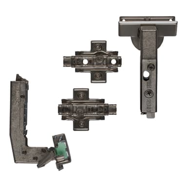 Epoq Tiomos SoftClose-hengsler 110 90A, 2 stk. (mørk aluminium)
