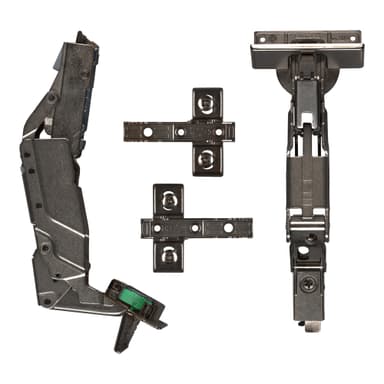 Epoq Tiomos SoftClose-hengsler 160, 2 stk. (mørk aluminium)