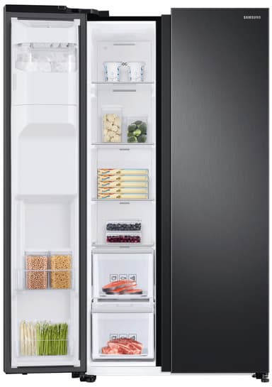 Samsung side-by-side kjøleskap RS68N8231B1 (sort)