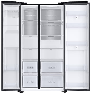 Samsung Family Hub side-by-side kjøleskap RS68N8941B1 (sort)
