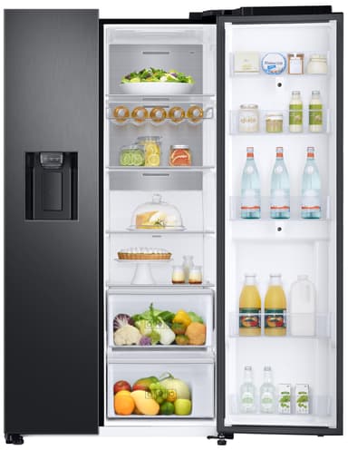 Samsung Family Hub side-by-side kjøleskap RS68N8941B1 (sort)