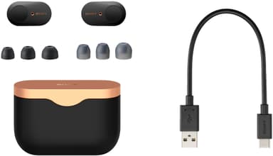 Sony helt trådløse in-ear hodetelefoner WF-1000XM3 (sort)