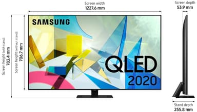 Samsung 55" Q80T 4K UHD QLED Smart TV QE55Q80TAT (2020)