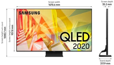 Samsung 75" Q90T 4K UHD QLED Smart TV QE75Q90TAT (2020)