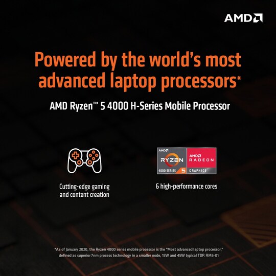 Lenovo IdeaPad Gaming 3 R5/8/256/1650 15.6" bærbar gaming-PC