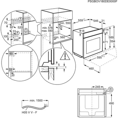 Electrolux integrert stekeovn OOS1080NZ
