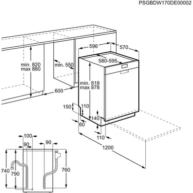 Electrolux oppvaskmaskin CSF5500LOX