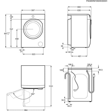 AEG vaskemaskin L6FQW842G