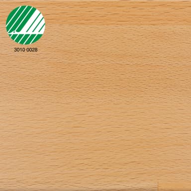 Epoq benkeplate: Massiv bøk (246 cm)