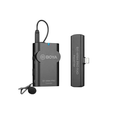 BOYA Wireless mic 2.4G Wireless Microphone Kit for iOS devices 1+1