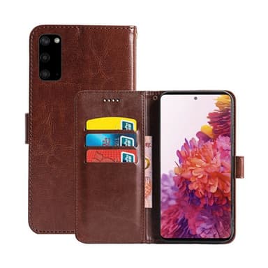 Lommebokdeksel 3-kort Samsung Galaxy S20 FE (SM-G780F)  - brun